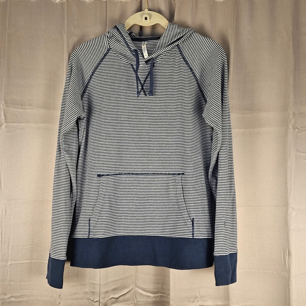 Kuhl Womens Blue Striped Stria‎ Pullover Hoody Sweater Small